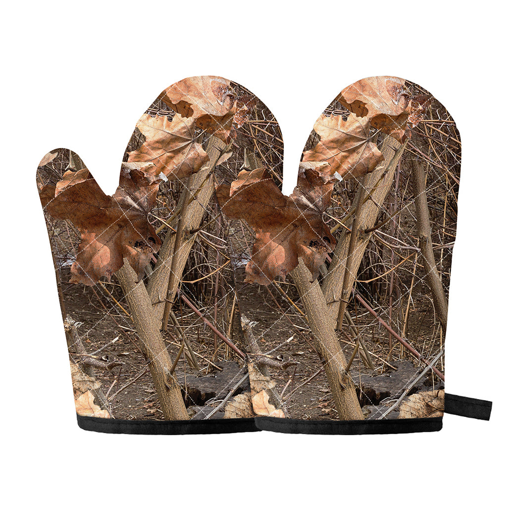 Hunting Camo Pattern Print Oven Mitts