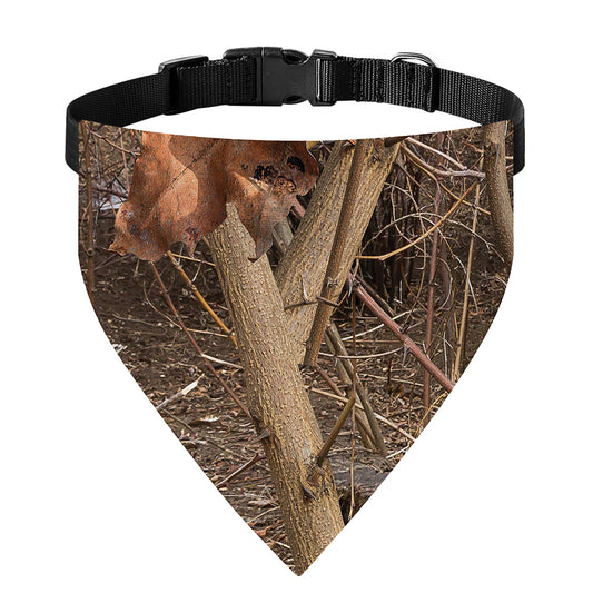 Hunting Camo Pattern Print Over The Collar Dog Bandana