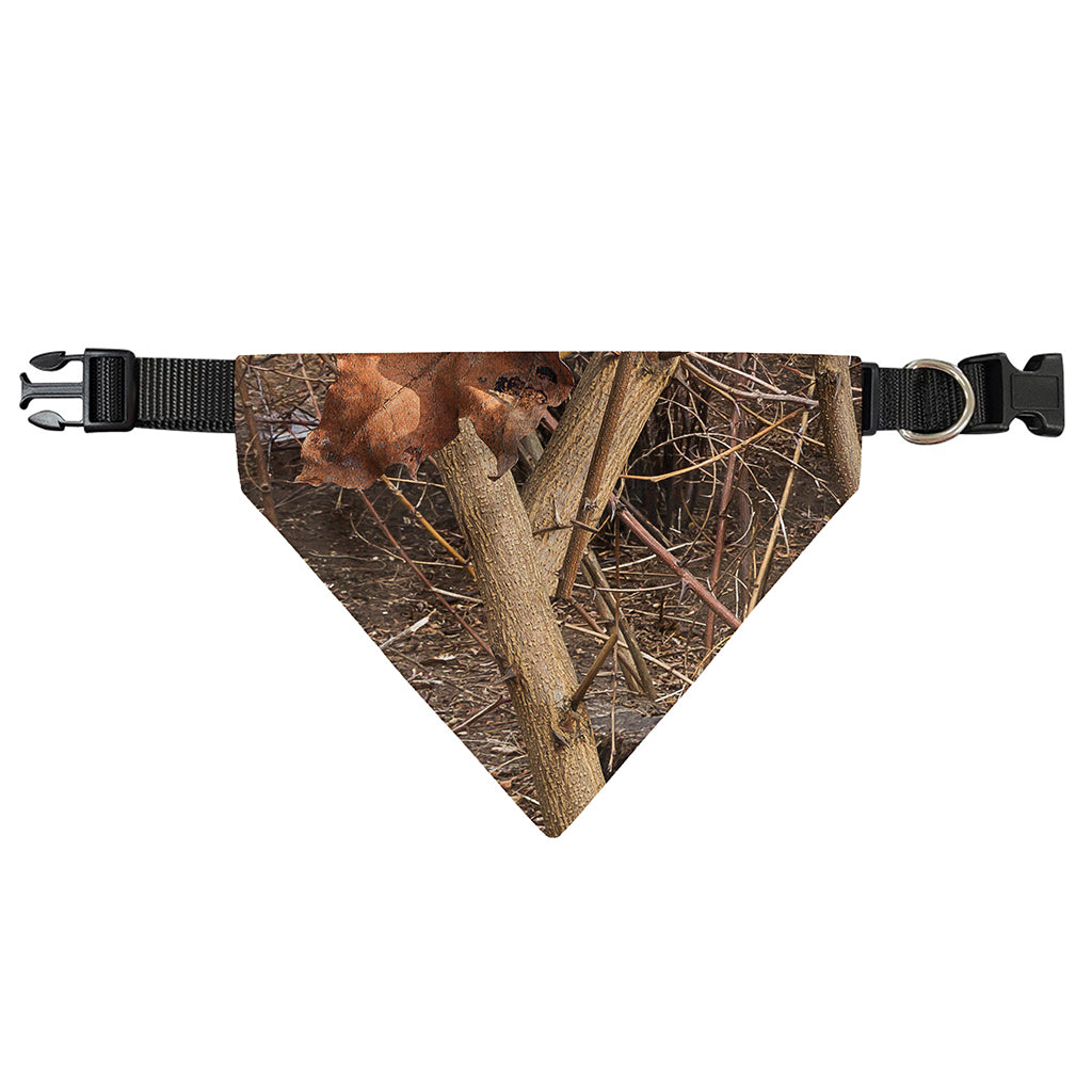 Hunting Camo Pattern Print Over The Collar Dog Bandana