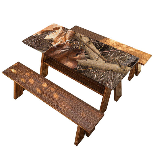 Hunting Camo Pattern Print Picnic Table Cover