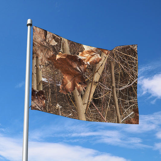 Hunting Camo Pattern Print Polyester Flag