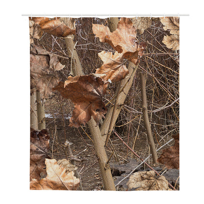 Hunting Camo Pattern Print Polyester Shower Curtain