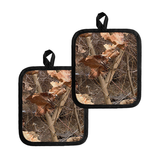 Hunting Camo Pattern Print Pot Holders