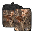 Hunting Camo Pattern Print Pot Holders With Pocket