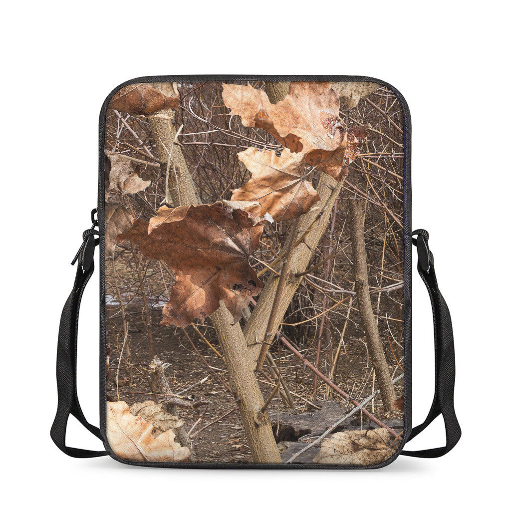 Hunting Camo Pattern Print Rectangular Crossbody Bag