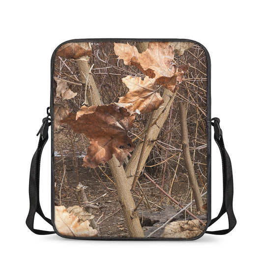 Hunting Camo Pattern Print Rectangular Crossbody Bag