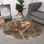 Hunting Camo Pattern Print Round Rug