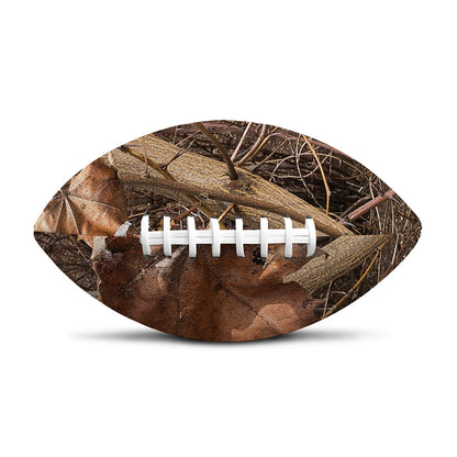 Hunting Camo Pattern Print Rugby Ball