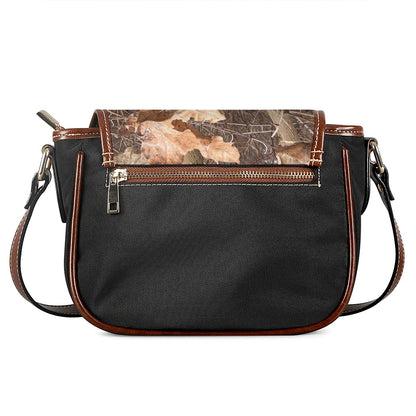Hunting Camo Pattern Print Saddle Bag