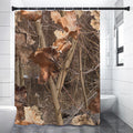 Hunting Camo Pattern Print Shower Curtain