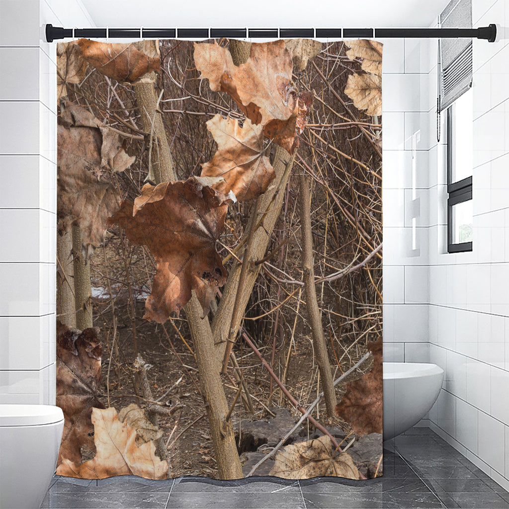 Hunting Camo Pattern Print Shower Curtain