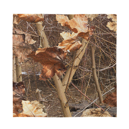Hunting Camo Pattern Print Silk Bandana