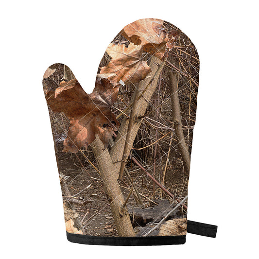 Hunting Camo Pattern Print Single Oven Mitt