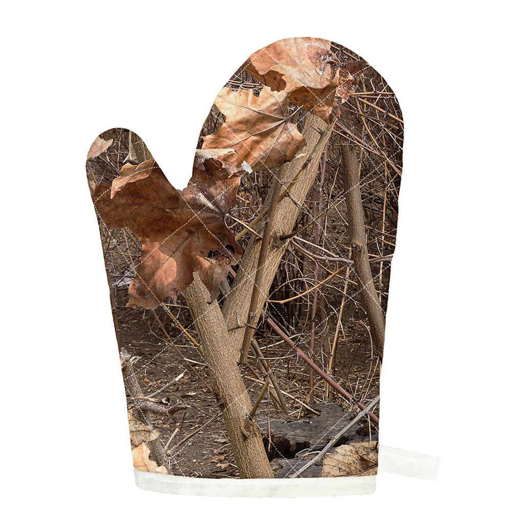 Hunting Camo Pattern Print Single Oven Mitt