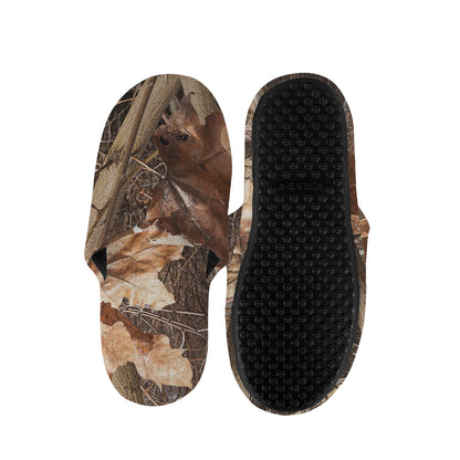 Hunting Camo Pattern Print Slippers