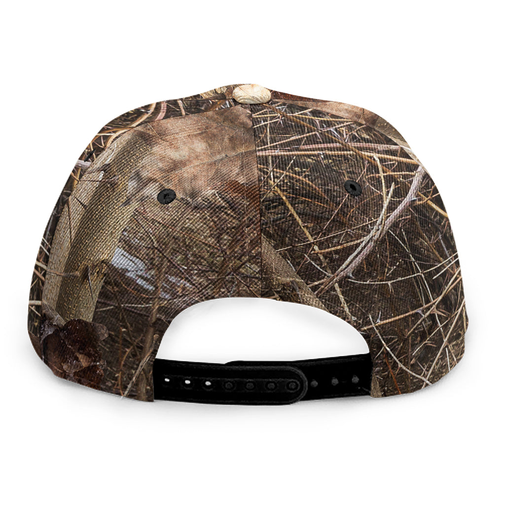 Hunting Camo Pattern Print Snapback Cap