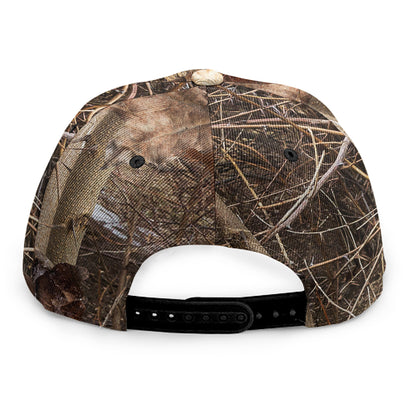 Hunting Camo Pattern Print Snapback Cap