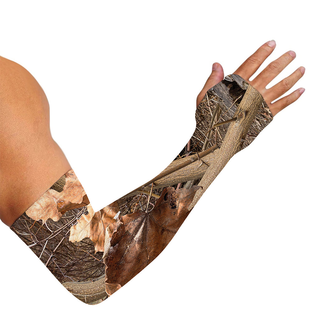 Hunting Camo Pattern Print Sun Protection Arm Sleeves