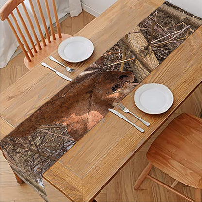 Hunting Camo Pattern Print Table Runner