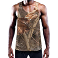 Hunting Camo Pattern Print Men's Workout Tank Top