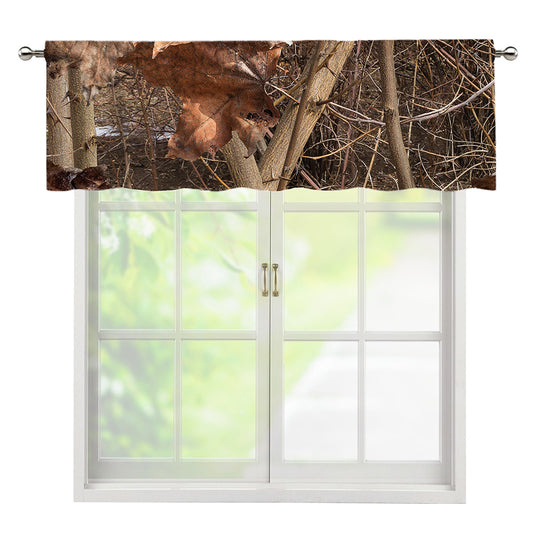 Hunting Camo Pattern Print Window Valance
