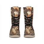 Hunting Camo Pattern Print Winter Boots