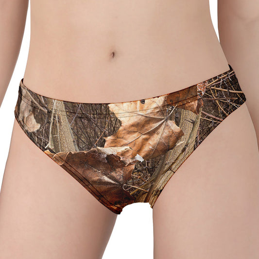 Hunting Camo Pattern Print Women's Panties