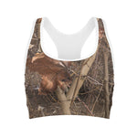 Hunting Camo Pattern Print Women's Sports Bra