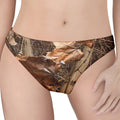 Hunting Camo Pattern Print Women's Thong