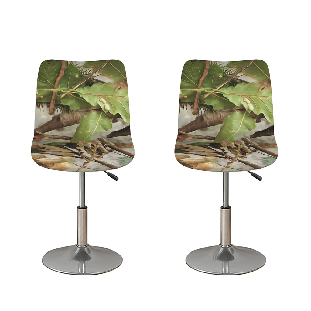 Hunting Camouflage Pattern Print Bar Stool Covers