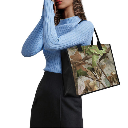 Hunting Camouflage Pattern Print Canvas Tote Bag