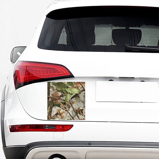 Hunting Camouflage Pattern Print Car Sticker