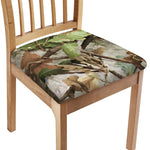 Hunting Camouflage Pattern Print Chair Cushion Cover