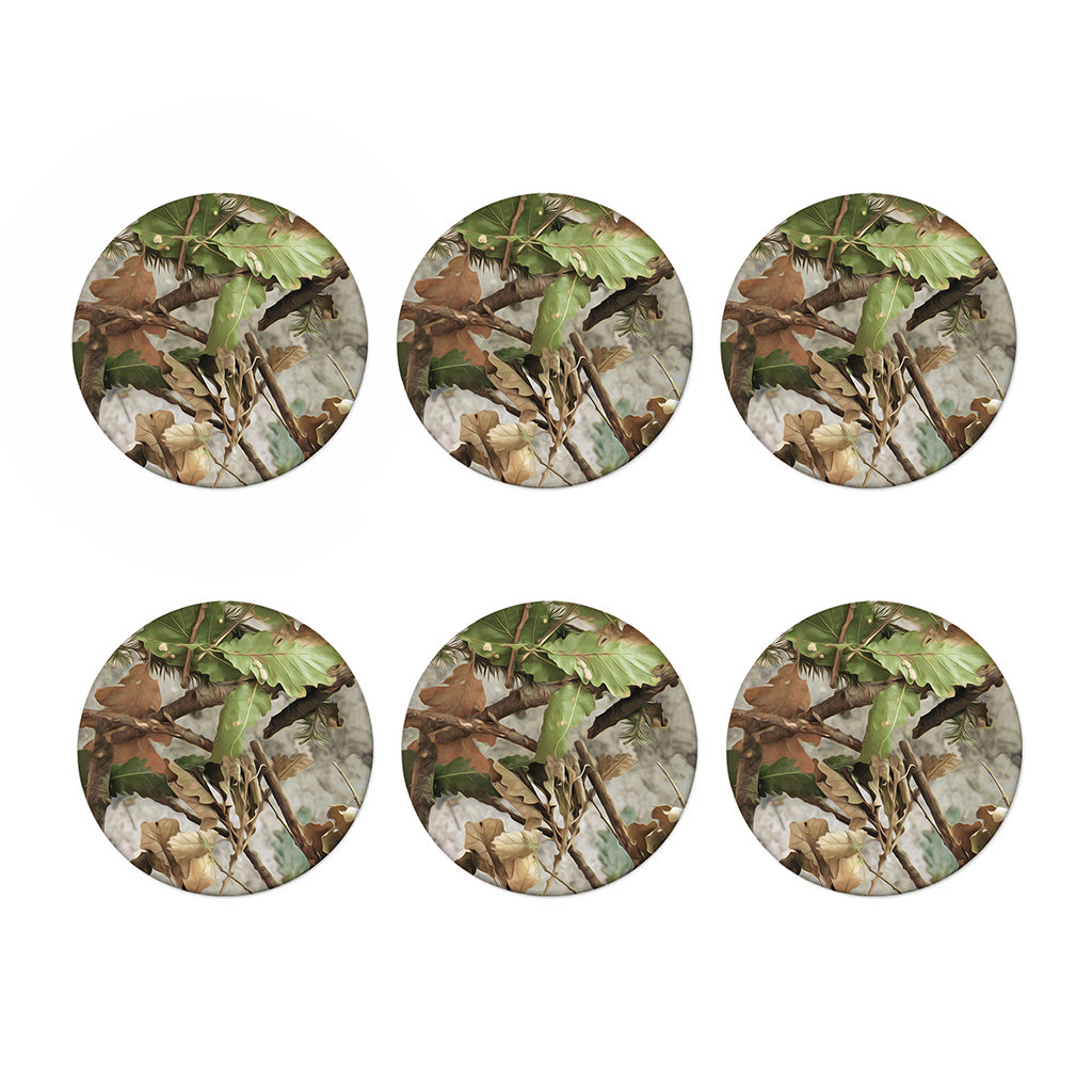 Hunting Camouflage Pattern Print Coaster Set