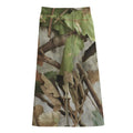Hunting Camouflage Pattern Print Cotton Front Slit Maxi Skirt