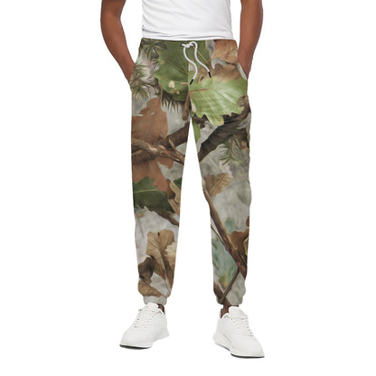 Hunting Camouflage Pattern Print Cotton Pants
