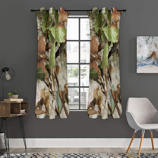 Hunting Camouflage Pattern Print Curtain