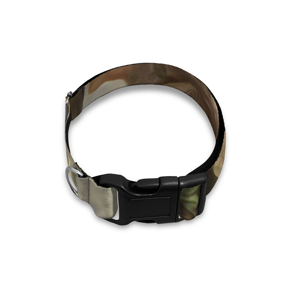 Hunting Camouflage Pattern Print Dog Collar