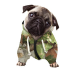 Hunting Camouflage Pattern Print Dog Zip Up Hoodie