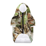 Hunting Camouflage Pattern Print Dog Zip Up Hoodie