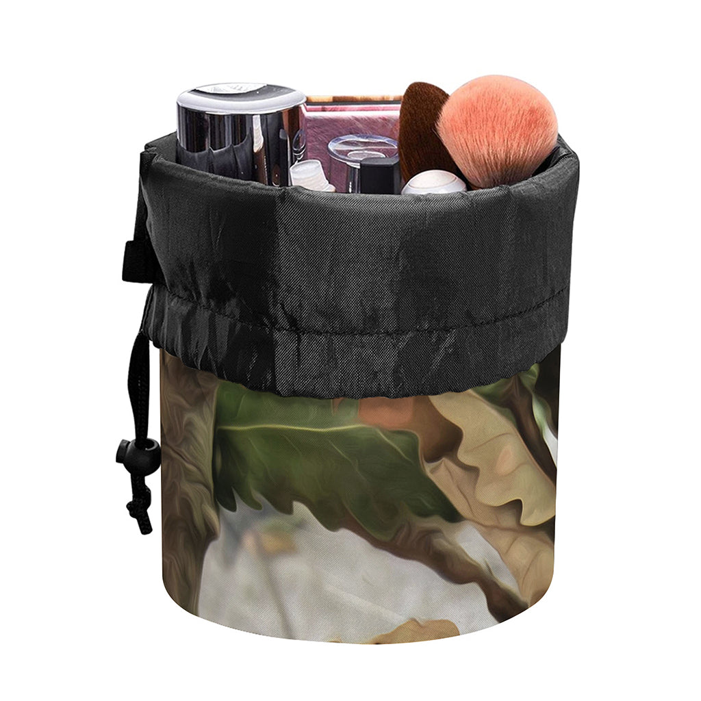 Hunting Camouflage Pattern Print Drawstring Makeup Bag