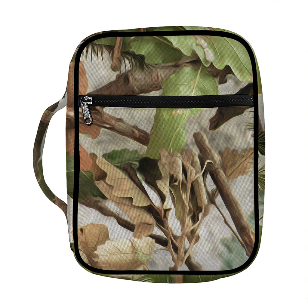 Hunting Camouflage Pattern Print Front Pocket Bible Bag