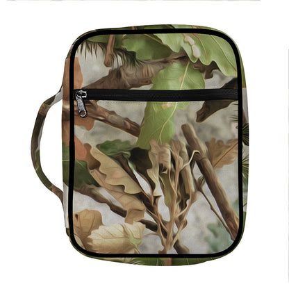 Hunting Camouflage Pattern Print Front Pocket Bible Bag