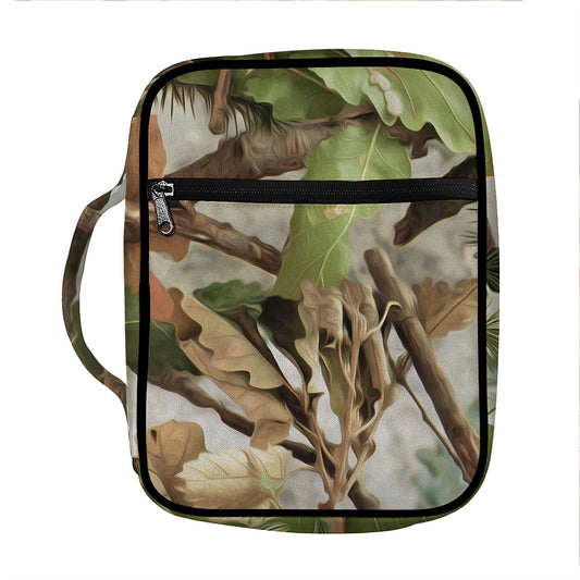Hunting Camouflage Pattern Print Front Pocket Bible Bag