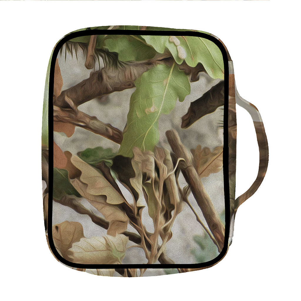 Hunting Camouflage Pattern Print Front Pocket Bible Bag