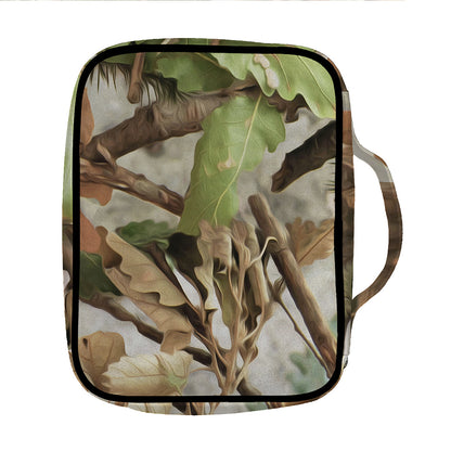 Hunting Camouflage Pattern Print Front Pocket Bible Bag