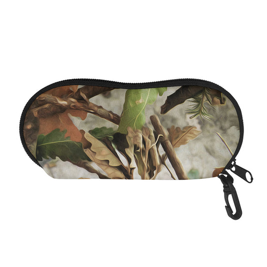 Hunting Camouflage Pattern Print Glasses Case