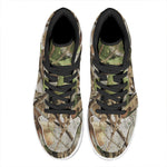 Hunting Camouflage Pattern Print High Top Leather Sneakers