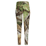 Hunting Camouflage Pattern Print High-Waisted Pocket Leggings