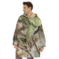 Hunting Camouflage Pattern Print Hoodie Blanket